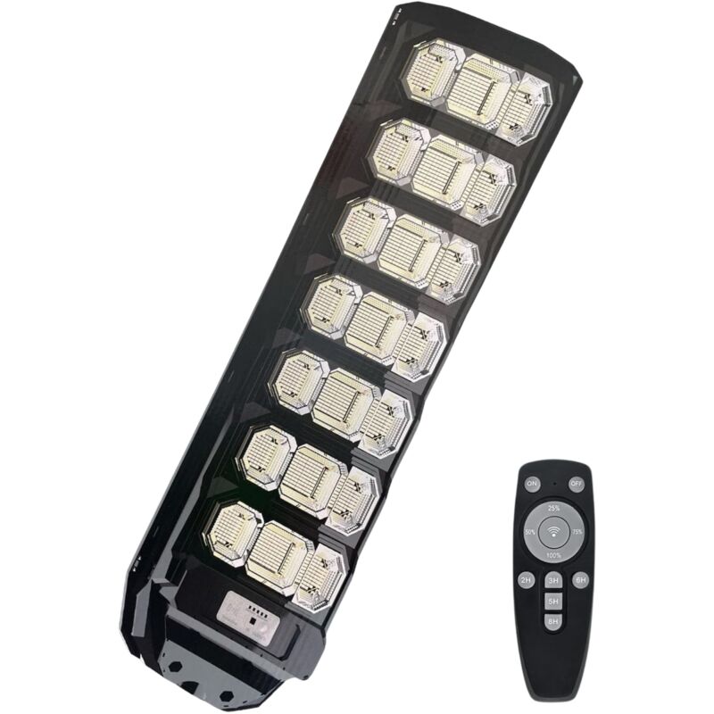 foto del prodotto lampione solare esterno 500w faro led stradale movimento crepuscolare clicled
