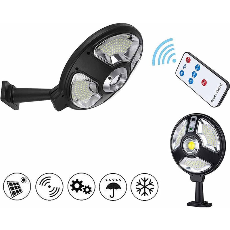 foto del prodotto lampione stradale a led con pannello solare fotovoltaico lampada faro per esterno ip65