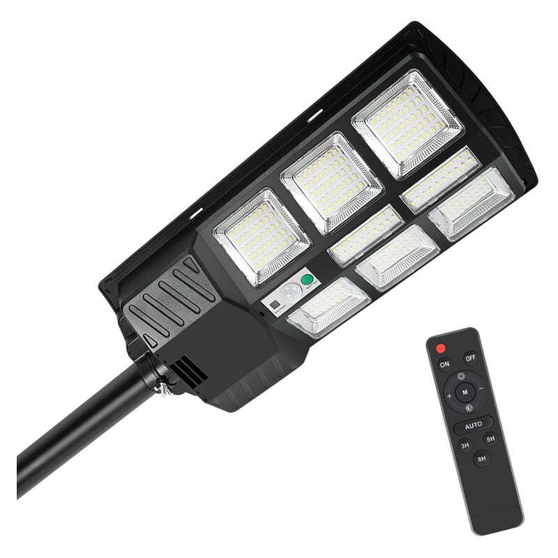 foto del prodotto lampione stradale solare a led con rilevatore di movimento 300w