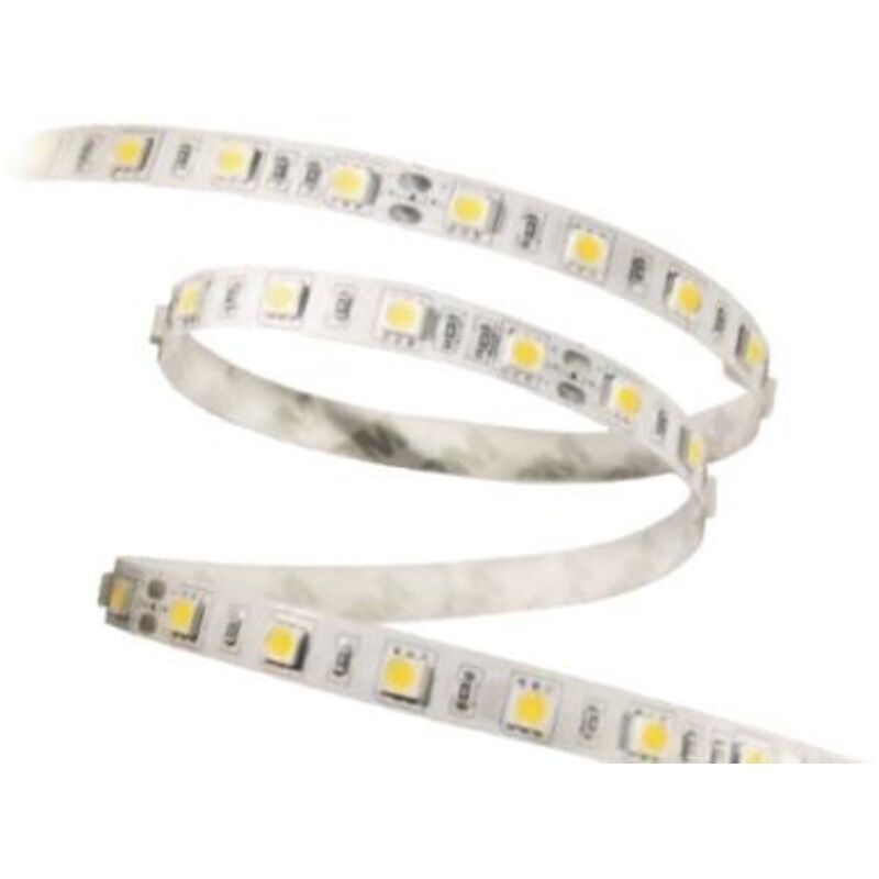 foto del prodotto lampo striscia led ades trichip mt. 5 3000 k ip64 12v cod. reel5050 ip64 bc 