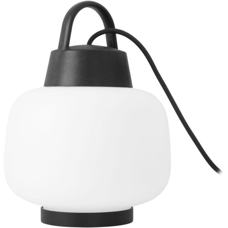foto del prodotto lamtam l mpara de sobremesa de jard n e27 con asa para colgar ip44 para exterior de color negro
