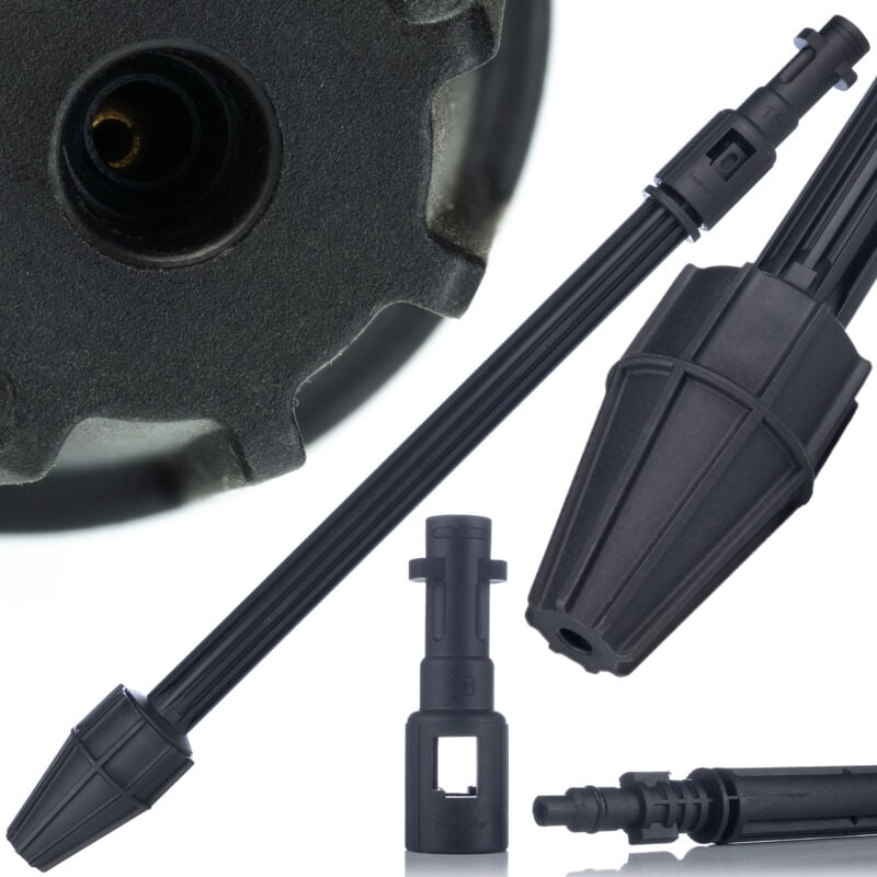 foto del prodotto lancia con ugello rotante per idropulitrici k rcher, black decker, lavor, vax e bosh aqt