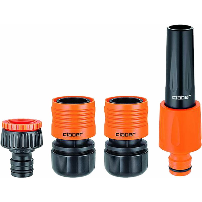 foto del prodotto lancia e raccordi rapidi in set max flow art. 9656 4 pezzi blister claber