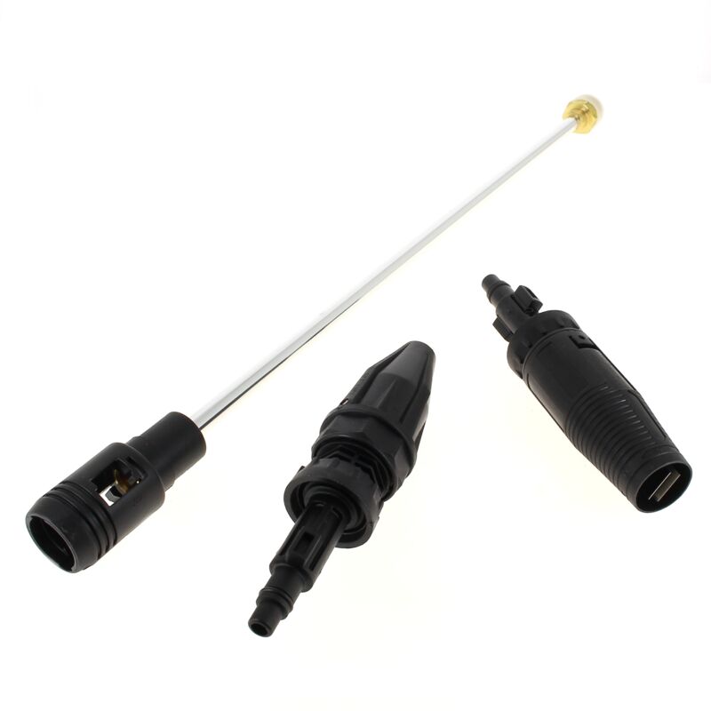 foto del prodotto lancia + ugello a getto piatto + rotabuse per idropulitrice mac allister