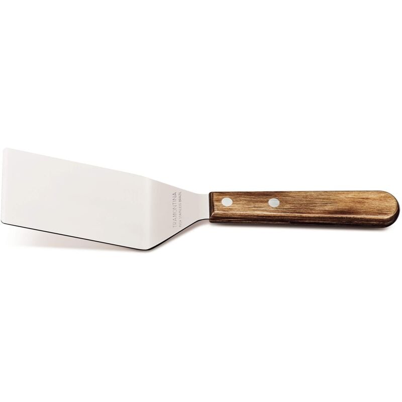 foto del prodotto landhaus paletta da barbecue, in acciaio inox, manico in legno certificato fsc, antiruggine, lavabile in lavastoviglie, 25 cm, larghezza 6 cm