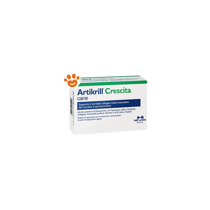 foto del prodotto lanes dog artikrill crescita lanes dog artikrill crescita confezione da 60 perle, any nbf