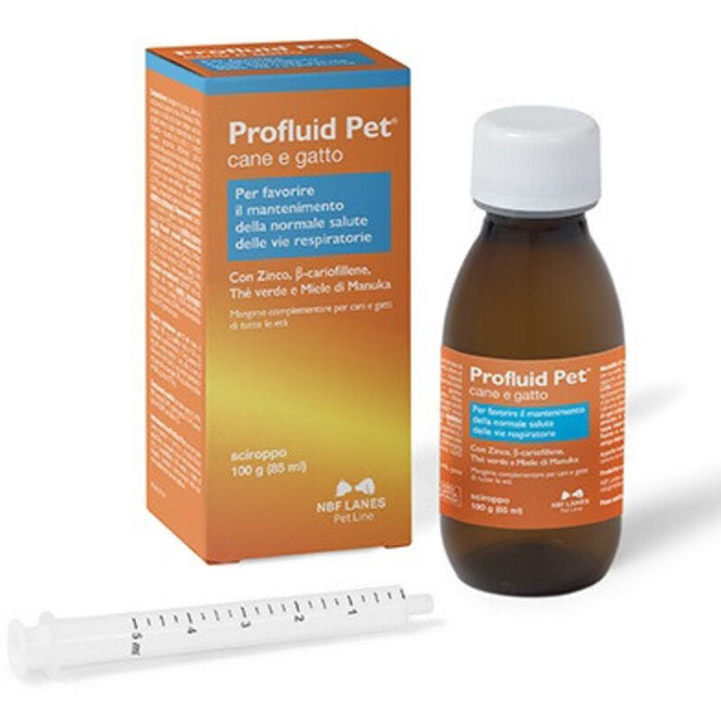 foto del prodotto lanes profluid pet per cani e gatti sciroppo da 85 ml nbf