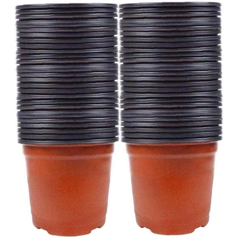 foto del prodotto langray 100 pezzi vasi per semi vivaio piante in plastica piccoli vasi da fiori vaso per vivaio vasi in plastica vasi di partenza per semi rapanda