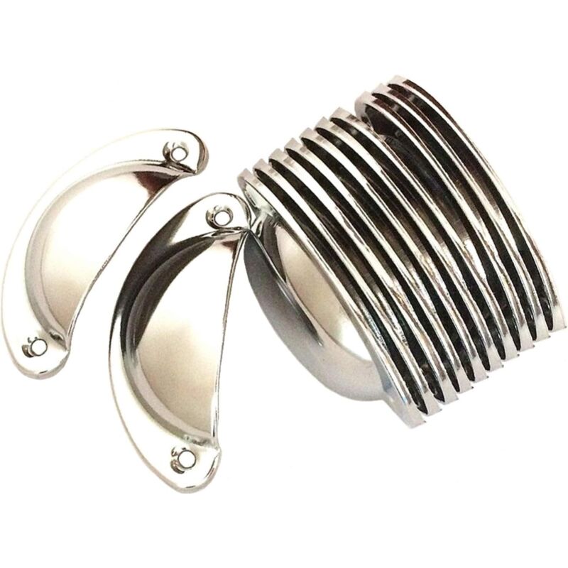 foto del prodotto langray 12 maniglie a conchiglia vintage per cassetti, mobili da cucina, pomelli per ante di armadietti retr in ferro curvo, 8,2 cm x 3,5 cm,