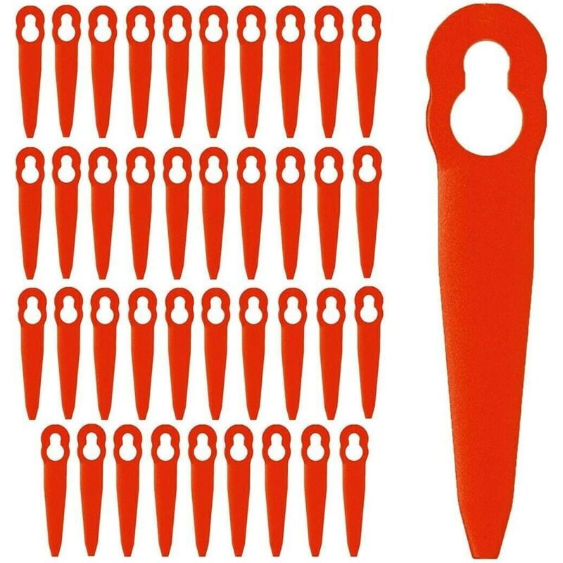 foto del prodotto langray accessori per lame in plastica di ricambio da 40 pezzi per tosaerba stihl polycut 2 2 fsa 45 rapanda