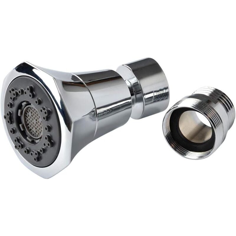 immagine 0 del prodotto langray aeratore per lavello da cucina a doppia funzione, a 2 flussi, rotazione a 360 , rubinetto girevole per risparmio idrico con adattatore