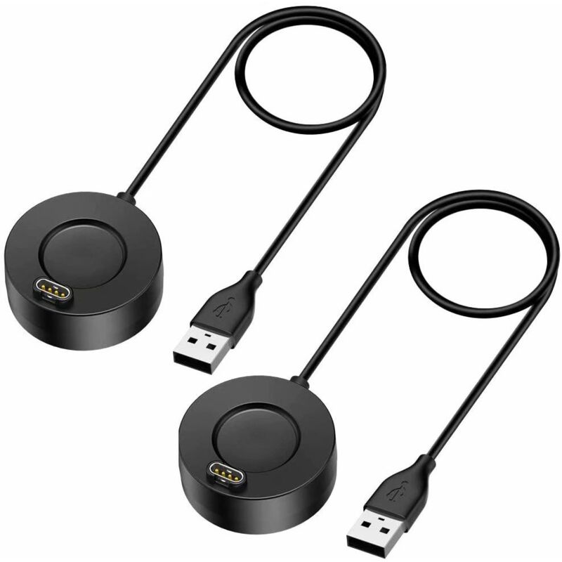 foto del prodotto langray confezione da 2 caricabatterie da 3,3 piedi compatibili con garmin vivoactive 3 vivoactive 4s venu fenix 6 6s 6x pro forerunner