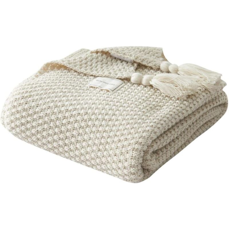 foto del prodotto langray coperta lavorata a maglia, coperta lavorata a maglia nordica fatta a mano, morbida coperta alla moda, copriletto per divano, copriletto