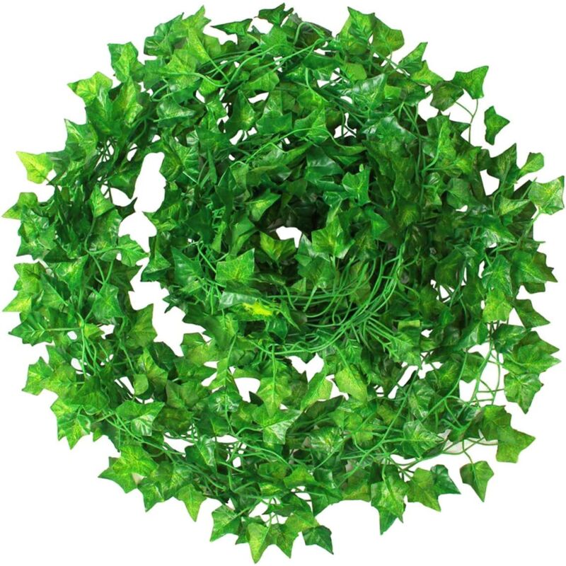 foto del prodotto langray edera artificiale 12 pezzi di edera pianta artificiale appesa ghirlanda di foglie per decorazione di matrimoni per feste da parete da