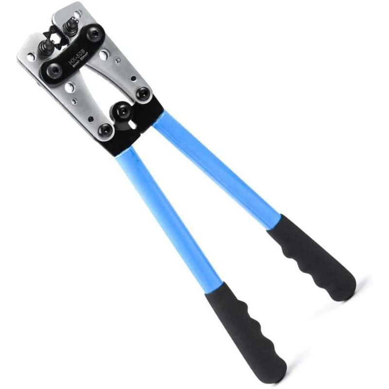 foto del prodotto langray hx 50b pinze per crimpatura di capicorda per cavi batteria pinze per elettricisti per crimpare cavi da 6 50 mm2 awg 8 1 0 con piastra