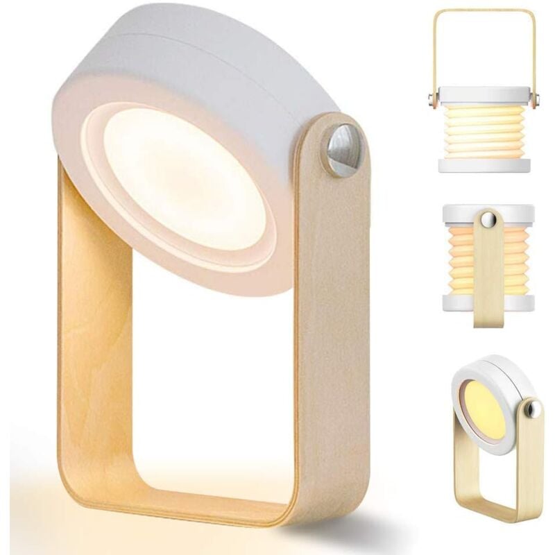 foto del prodotto langray lampada da comodino dimmerabile touch, lampada da comodino a led, luce notturna, lanterna, lampada da comodino vintage, 3 livelli di