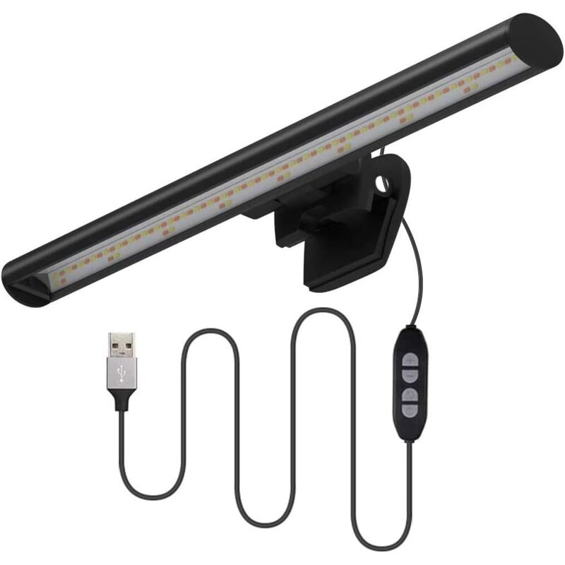 foto del prodotto langray lampada led usb per schermo portatile, computer, 10 livelli di luminosit , 3 livelli dimmerabili, evita l abbagliamento, lampada da lettura
