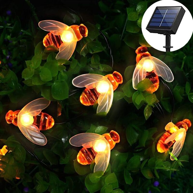 foto del prodotto langray luci solari da giardino 50 led 7 m 8 modalit impermeabili luci solari per esterni e interni per recinzione prato patio estate festa natale