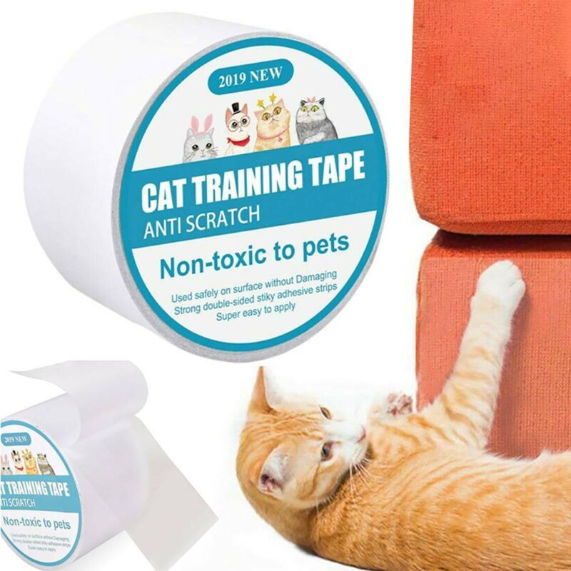 foto del prodotto langray nastro protettivo trasparente antigraffio per gatti, protezione per mobili e divani, 6,35 cm x 3 m