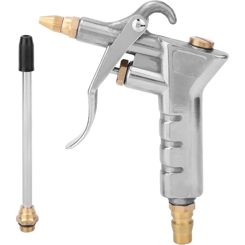 foto del prodotto langray pistola ad aria compressa con aste di prolunga, soffiatore di polvere con ugello lungo, per case del computer, accessorio per compressore