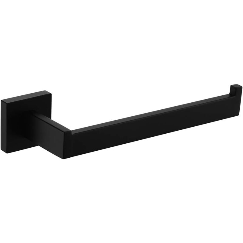 foto del prodotto langray portasciugamani da parete in acciaio inox sus304, moderno portasciugamani da parete per bagno e cucina, nero opaco.