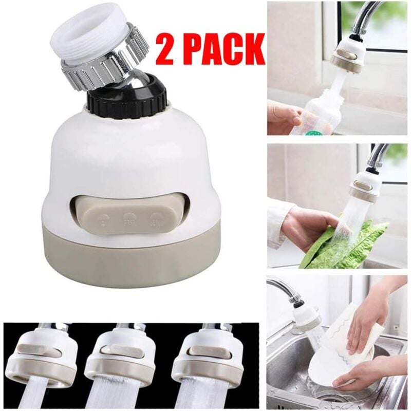 foto del prodotto langray rubinetto girevole a 360 gradi rubinetto da cucina girevole a 360 gradi testa del rubinetto mobile spray con filtro a risparmio