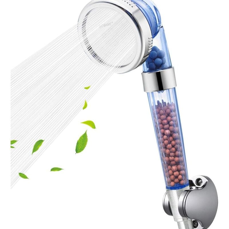 foto del prodotto langray soffione doccia, pistola doccia portatile, soffione doccia ad alta pressione, doccia portatile a 3 vie con sfere minerali agli ioni per