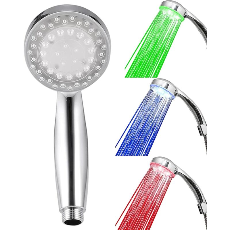 foto del prodotto langray soffione doccia, soffione doccia a led a 3 colori, controllo della temperatura, soffioni doccia portatili, doccia per bagno a risparmio