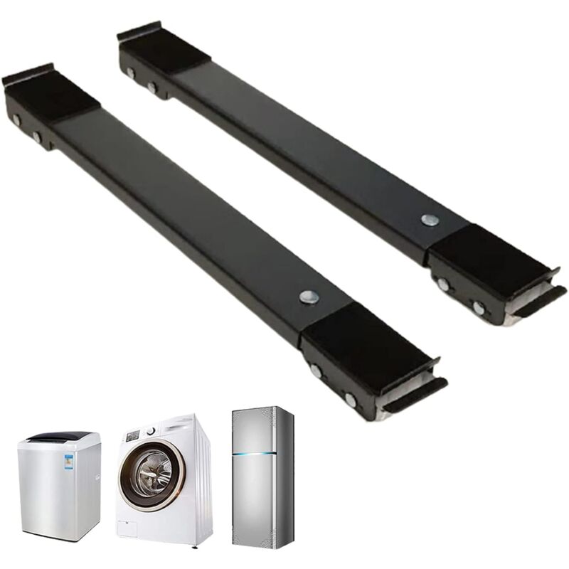 foto del prodotto langray supporto mobile per lavatrice, base mobile multifunzionale regolabile, base per frigorifero, 24 ruote, fisso con serratura, antiscivolo,