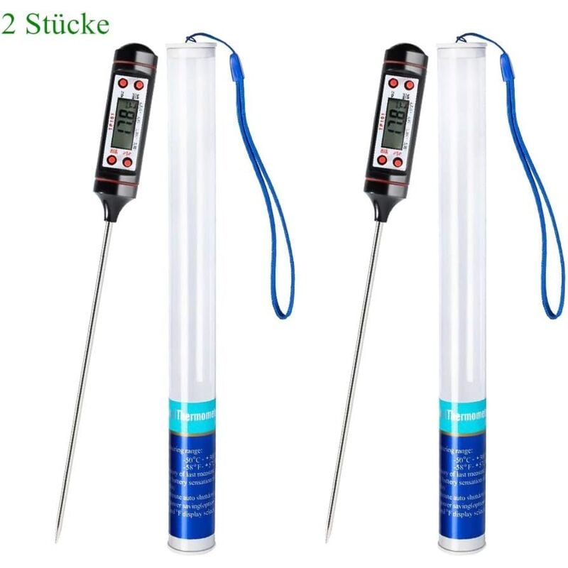 foto del prodotto langray termometro da cucina 2 pezzi, termometro universale per uso domestico, termometro da cucina, termometro per carne, leggibile 50 c 300 c,