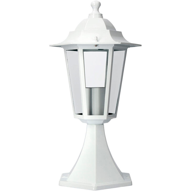 foto del prodotto lanterna a parete in alluminio white 38x 19,2 cm edm mod. zurich