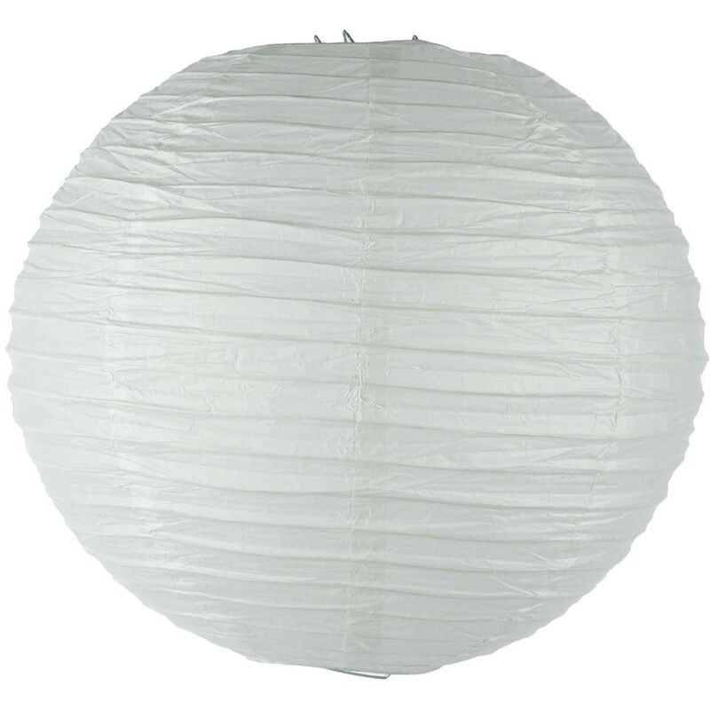 foto del prodotto lanterna a sfera di carta bianca d35cm atmosphera cr ateur d int rieur