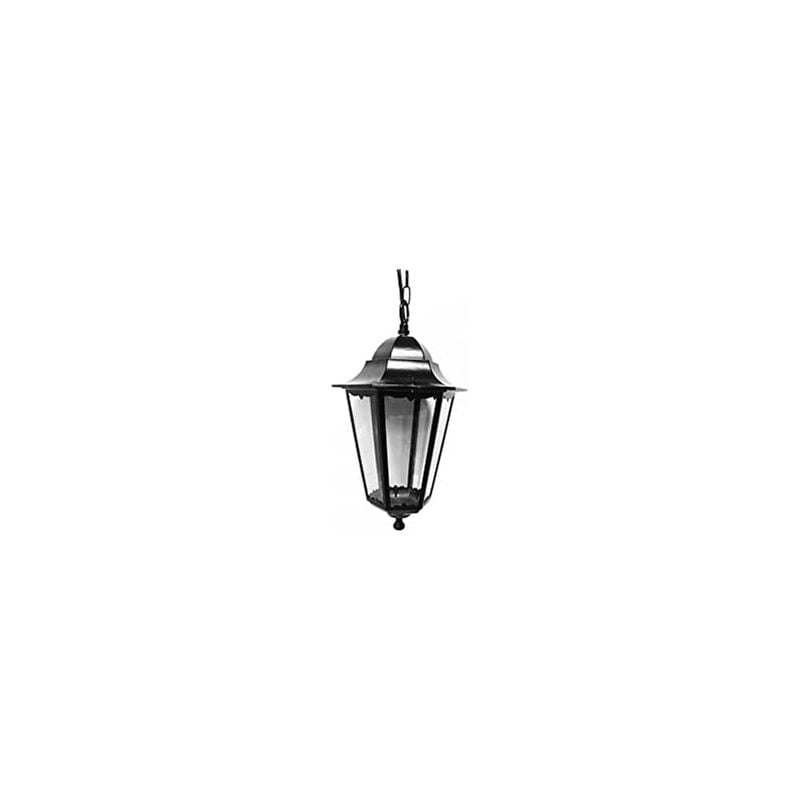 immagine 0 del prodotto lanterna a soffitto in alluminio nero 34x 21,5cm edm mod. zurich