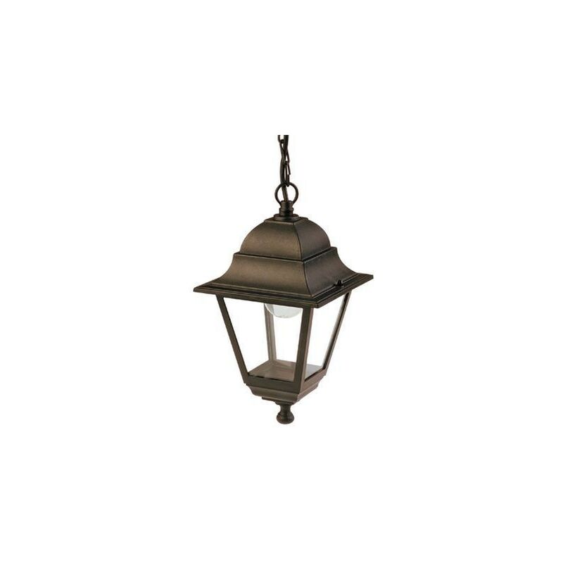 foto del prodotto lanterna a sospensione applique esterno lampada bianca illuminazione old sovil colore nero