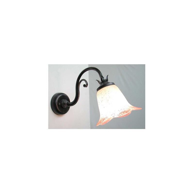 foto del prodotto lanterna applique elica nero argento ferro battuto lanterne applique lampione