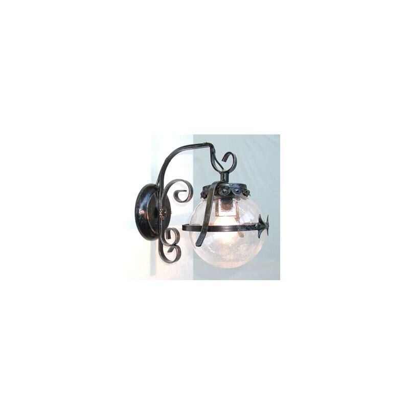 foto del prodotto lanterna applique lampada sfera d.14 ferro battuto cruccolini plafoniera lampade