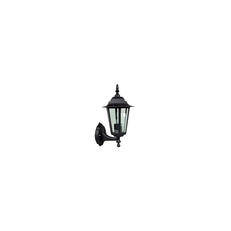 foto del prodotto lanterna con braccio inferiore modello berlino 60w ip44 mm.215x325h. colore nero