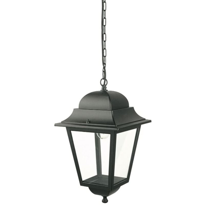 foto del prodotto lanterna con catena nano lampada da esterno in alluminio anticato 60 w