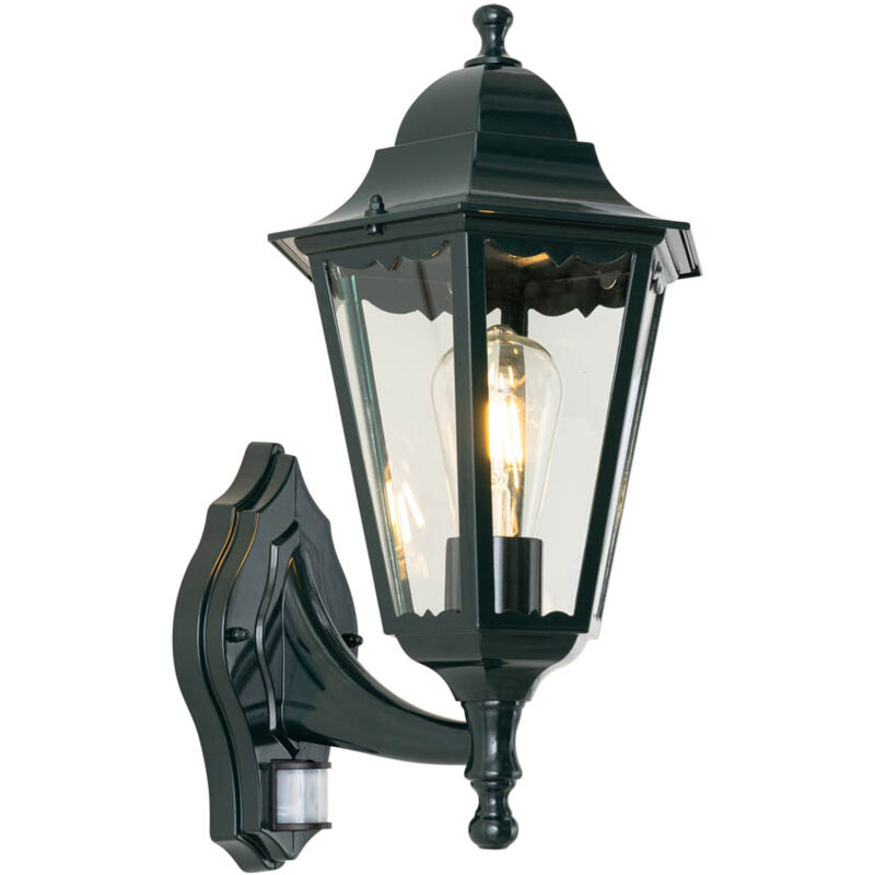 foto del prodotto lanterna da parete new orleans classico alluminio,vetro verde tondo max. 1 x watt qazqa
