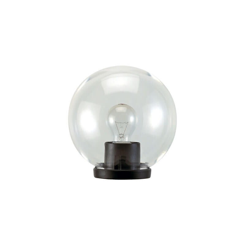 foto del prodotto lanterna da testa palo globo 40w max cm.20 colore nero trasparente