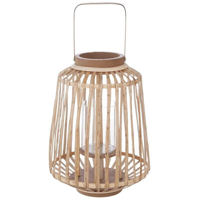 foto del prodotto lanterna di salice in rattan h35cm atmosphera cr ateur d int rieur