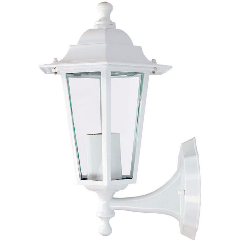 foto del prodotto lanterna edm 73402 zurich bianco 60 w e27 19,5 x 21 x 32 cm alluminio