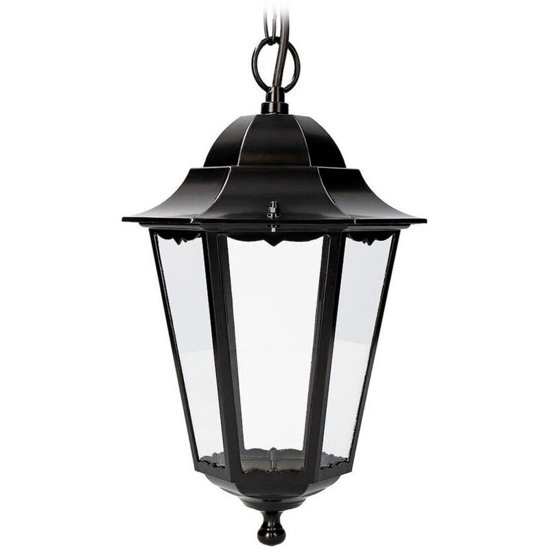 foto del prodotto lanterna edm 73431 marsella nero 100 w e27 22 x 96,5 cm alluminio