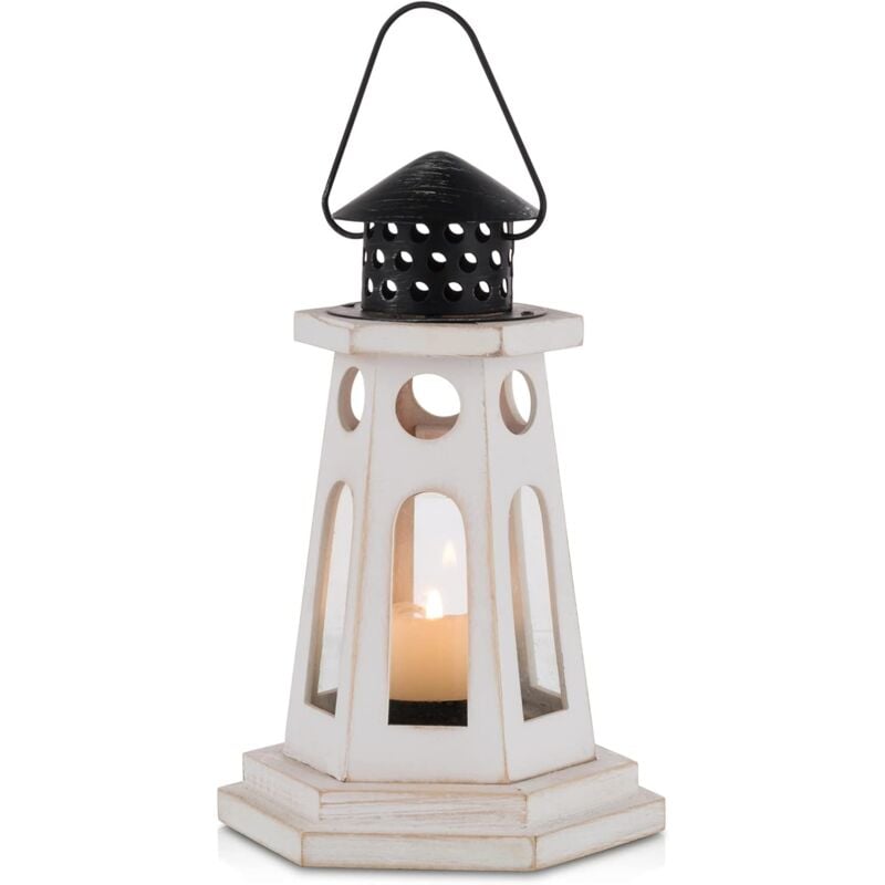 foto del prodotto lanterna in legno portacandele lanterne a candela vintage faro decorativo per candela tealight centrotavola per matrimonio rustico lanterna sospesa