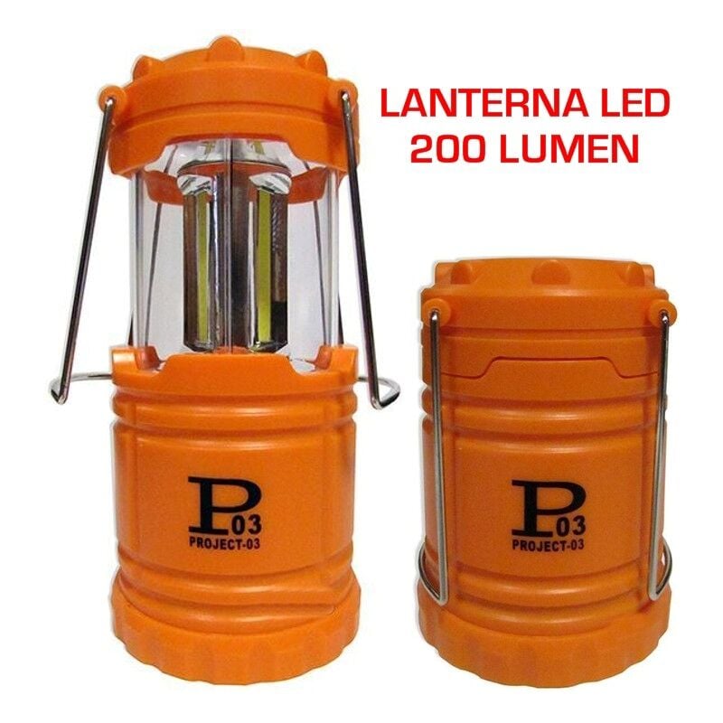 foto del prodotto lanterna lampada a led d emergenza casa pesca campeggio 200 lumen