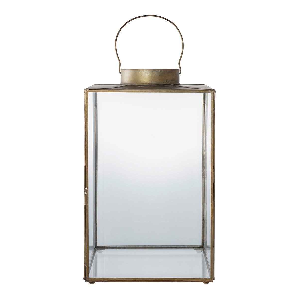 foto del prodotto lanterna mohali, ottone, vetro, 24,5x24,5x42 cm, epikasa