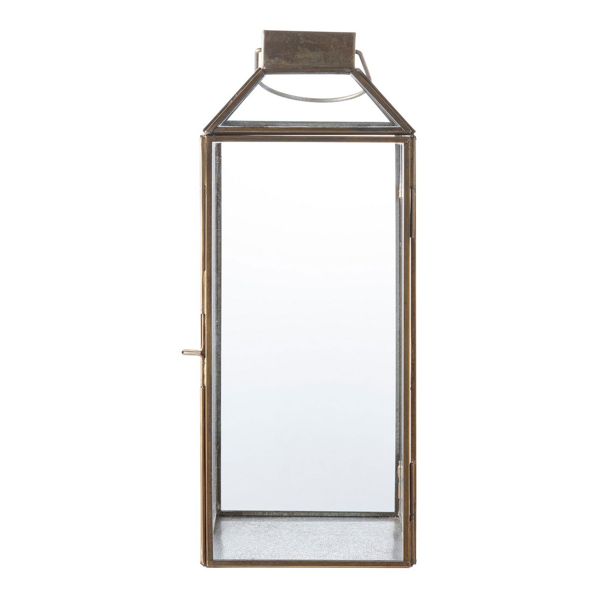 foto del prodotto lanterna mysore, ottone, vetro, 13,5x13,5x35 cm, epikasa