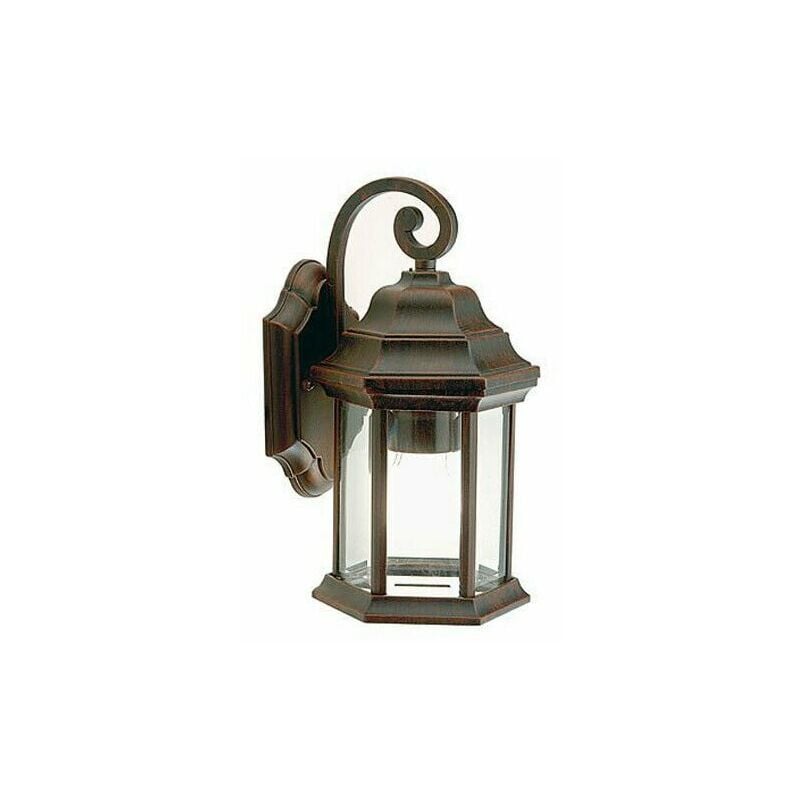 foto del prodotto lanterna parete applique esterno lampada ruggine antica illuminazione rude sovil