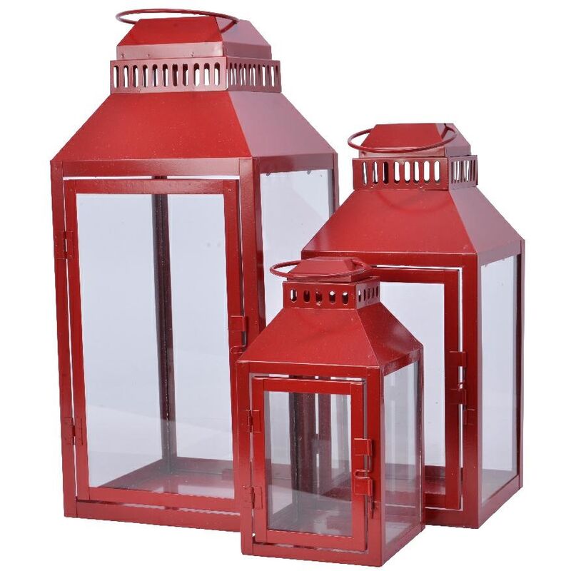 foto del prodotto lanterna rossa s 12x12x24cm