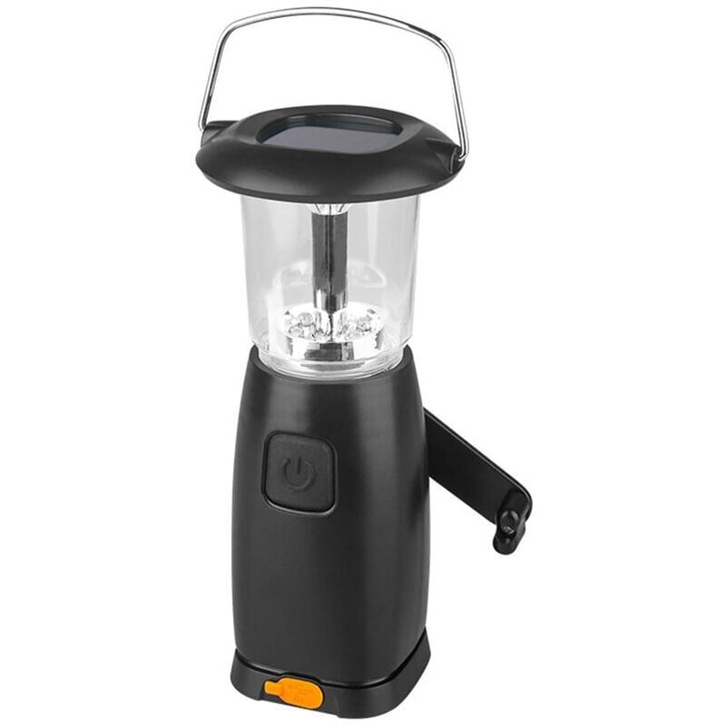 foto del prodotto lanterna solare a manovella luce da campeggio a led portatile ultra luminosa caricabatterie usb lanterna di emergenza per esterni
